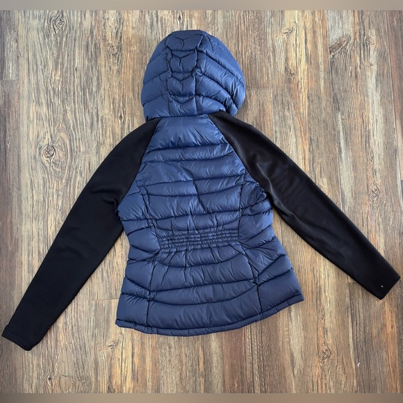 Tommy Hilfiger Packable Down Jacket Womens M Blue Black Full Zip Quilted Puffer - Picture 2 of 12